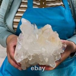 2pieces 4.79LB Natural Clear Quartz Cluster Crystal Mineral Heals Specimen 1465