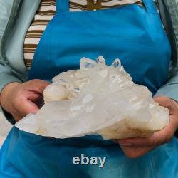 2pieces 4.79LB Natural Clear Quartz Cluster Crystal Mineral Heals Specimen 1465