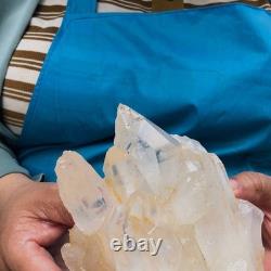 2pieces 5.45LB Natural Clear Quartz Cluster Crystal Mineral Heals Specimen 1464