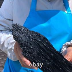 2pieces 5.45 LB Natural Black Tourmaline Crystal Rough Mineral Specimen 1701