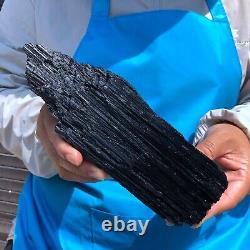 2pieces 5.45 LB Natural Black Tourmaline Crystal Rough Mineral Specimen 1701