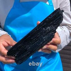 2pieces 5.45 LB Natural Black Tourmaline Crystal Rough Mineral Specimen 1701