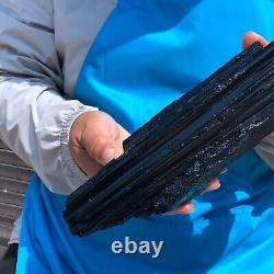 2pieces 5.45 LB Natural Black Tourmaline Crystal Rough Mineral Specimen 1701