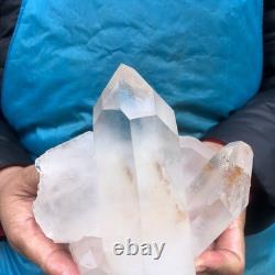 2pieces 5.52LB Natural Clear Quartz Cluster Crystal Mineral Heals Specimen 2975