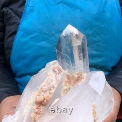 2pieces 5.52LB Natural Clear Quartz Cluster Crystal Mineral Heals Specimen 2975