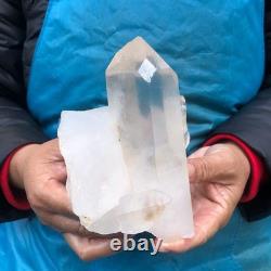 2pieces 5.52LB Natural Clear Quartz Cluster Crystal Mineral Heals Specimen 2975