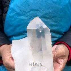 2pieces 5.52LB Natural Clear Quartz Cluster Crystal Mineral Heals Specimen 2975