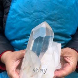 2pieces 5.52LB Natural Clear Quartz Cluster Crystal Mineral Heals Specimen 2975