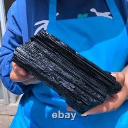 2pieces 5.94LB Top Black Tourmaline Crystal Stone Original Mineral Specimen 654
