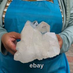 2pieces 6.46LB Natural Clear Quartz Cluster Crystal Mineral Heals Specimen 1454