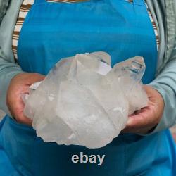 2pieces 6.46LB Natural Clear Quartz Cluster Crystal Mineral Heals Specimen 1454