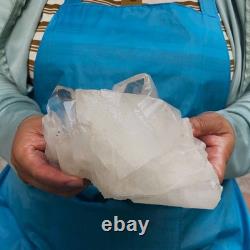 2pieces 6.46LB Natural Clear Quartz Cluster Crystal Mineral Heals Specimen 1454