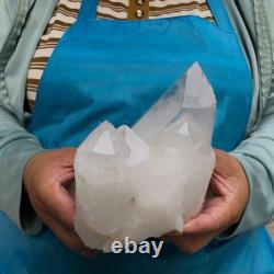 2pieces 6.46LB Natural Clear Quartz Cluster Crystal Mineral Heals Specimen 1454