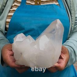 2pieces 6.46LB Natural Clear Quartz Cluster Crystal Mineral Heals Specimen 1454