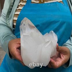 2pieces 6.46LB Natural Clear Quartz Cluster Crystal Mineral Heals Specimen 1454