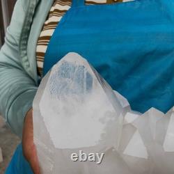 2pieces 6.46LB Natural Clear Quartz Cluster Crystal Mineral Heals Specimen 1454