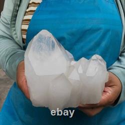 2pieces 6.46LB Natural Clear Quartz Cluster Crystal Mineral Heals Specimen 1454
