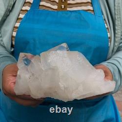 2pieces 6.46LB Natural Clear Quartz Cluster Crystal Mineral Heals Specimen 1454