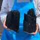 2pieces 6.79lb Natural Black Tourmaline Crystal Rough Mineral Specimen 1700