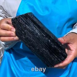 2pieces 7.06 LB Natural Black Tourmaline Crystal Rough Mineral Specimen 1714