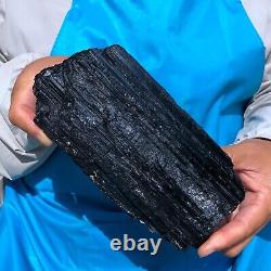 2pieces 7.06 LB Natural Black Tourmaline Crystal Rough Mineral Specimen 1714