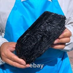 2pieces 7.06 LB Natural Black Tourmaline Crystal Rough Mineral Specimen 1714