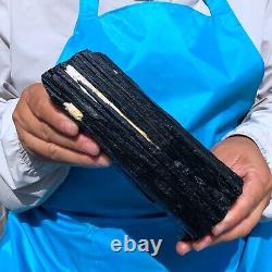 2pieces 7.06 LB Natural Black Tourmaline Crystal Rough Mineral Specimen 1714