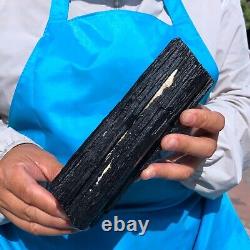 2pieces 7.06 LB Natural Black Tourmaline Crystal Rough Mineral Specimen 1714