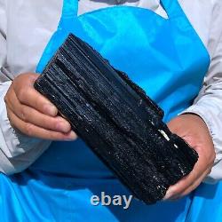 2pieces 7.06 LB Natural Black Tourmaline Crystal Rough Mineral Specimen 1714