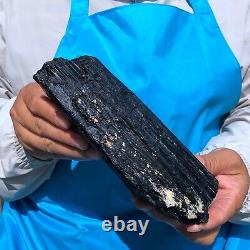 2pieces 7.06 LB Natural Black Tourmaline Crystal Rough Mineral Specimen 1714