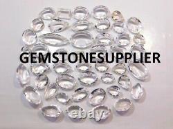 3000. Ct Natural Clear Crystal Quartz Cabochon Gemstone Wholesale Lot 77 Pieces