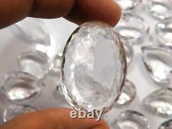 3000. Ct Natural Clear Crystal Quartz Cabochon Gemstone Wholesale Lot 77 Pieces