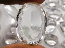 3000. Ct Natural Clear Crystal Quartz Cabochon Gemstone Wholesale Lot 77 Pieces