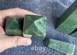 3000 grams Rare Nephrite Jade Obelisk Towers points Healing crystal 06 pieces