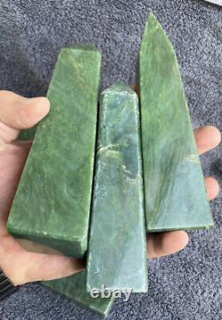 3000 grams Rare Nephrite Jade Obelisk Towers points Healing crystal 06 pieces