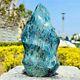 300/500/700g Natural Blue Apatite Flame Shape Quartz Crystal Healing Wand Point