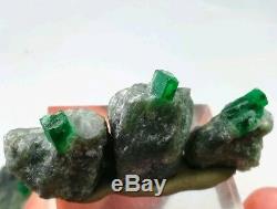 302 Carat 10 pieces Emeralds Crystal Specimens From Swat mine Pakistan