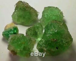 305 Grams 6 pieces perfectly Fluorite Crystals type Specimen from mine Pakistan