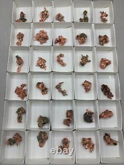 30 Piece Native Copper Wholesale Mineral Flat
