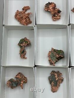 30 Piece Native Copper Wholesale Mineral Flat