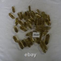 30 Pieces 2.2LB Natural Rainbow Citrine Quartz Crystal Double Point Wand Healing