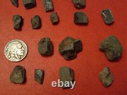 30+ STAUROLITE FAIRY STONE Crossrocks mineral crystal arms pieces Cross Rock LOT