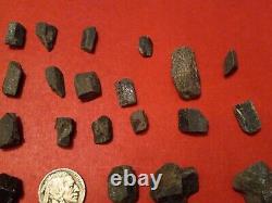 30+ STAUROLITE FAIRY STONE Crossrocks mineral crystal arms pieces Cross Rock LOT