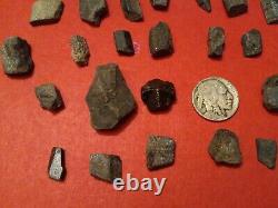 30+ STAUROLITE FAIRY STONE Crossrocks mineral crystal arms pieces Cross Rock LOT