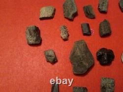 30+ STAUROLITE FAIRY STONE Crossrocks mineral crystal arms pieces Cross Rock LOT