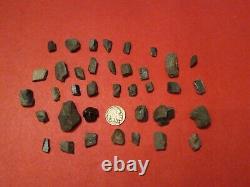 30+ STAUROLITE FAIRY STONE Crossrocks mineral crystal arms pieces Cross Rock LOT