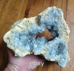 3143g Natural Beautiful Blue Celestite Crystal Geode Specimen, Display Piece