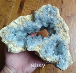 3143g Natural Beautiful Blue Celestite Crystal Geode Specimen, Display Piece