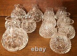 31 OSS Vintage Waterford Crystal Lamp Bodies + Parts/Pieces/Crystals See All Pic