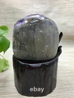 3400g Natural Amethyst piece crystal quartz Uruguay Beautiful Purple +STAND
